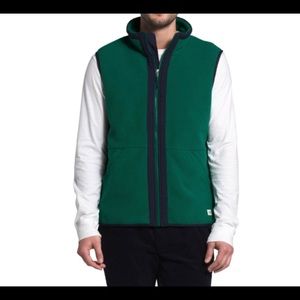 The North Face Men's Carbondale Full Zip Fleece Vest Jacket Sz L NWT Green
